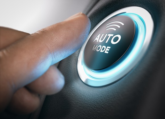 Auto Mode on a car button