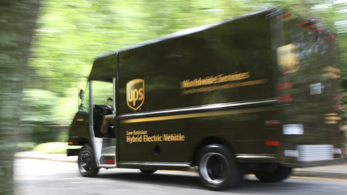 UPS delivery truck