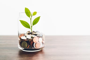 coins in a bottle