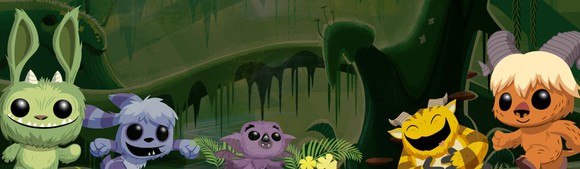 A banner featuring Funko's Pop! Monsters.