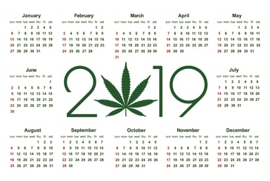 2019 Marijuana Calendar