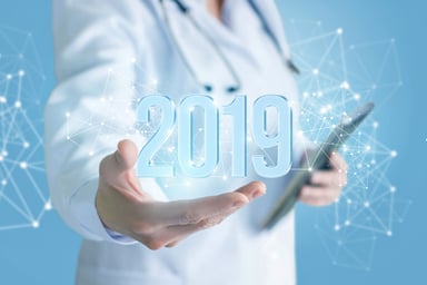 Doctor with 2019 in hand