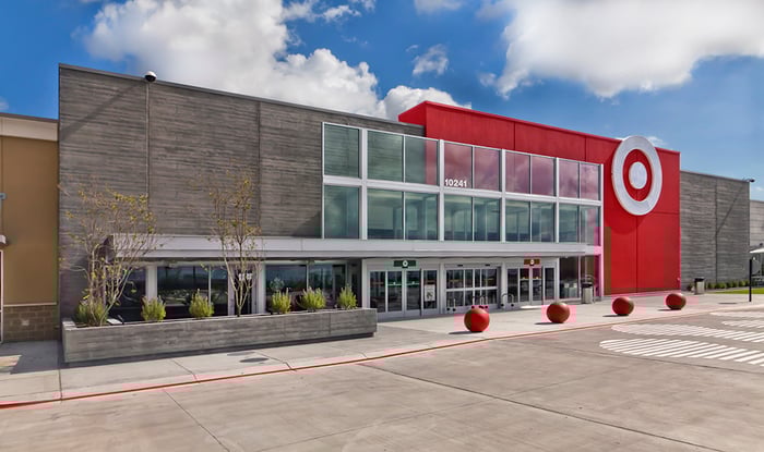 The exterior of a Target store.