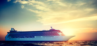 Cruise Liner on Open Water