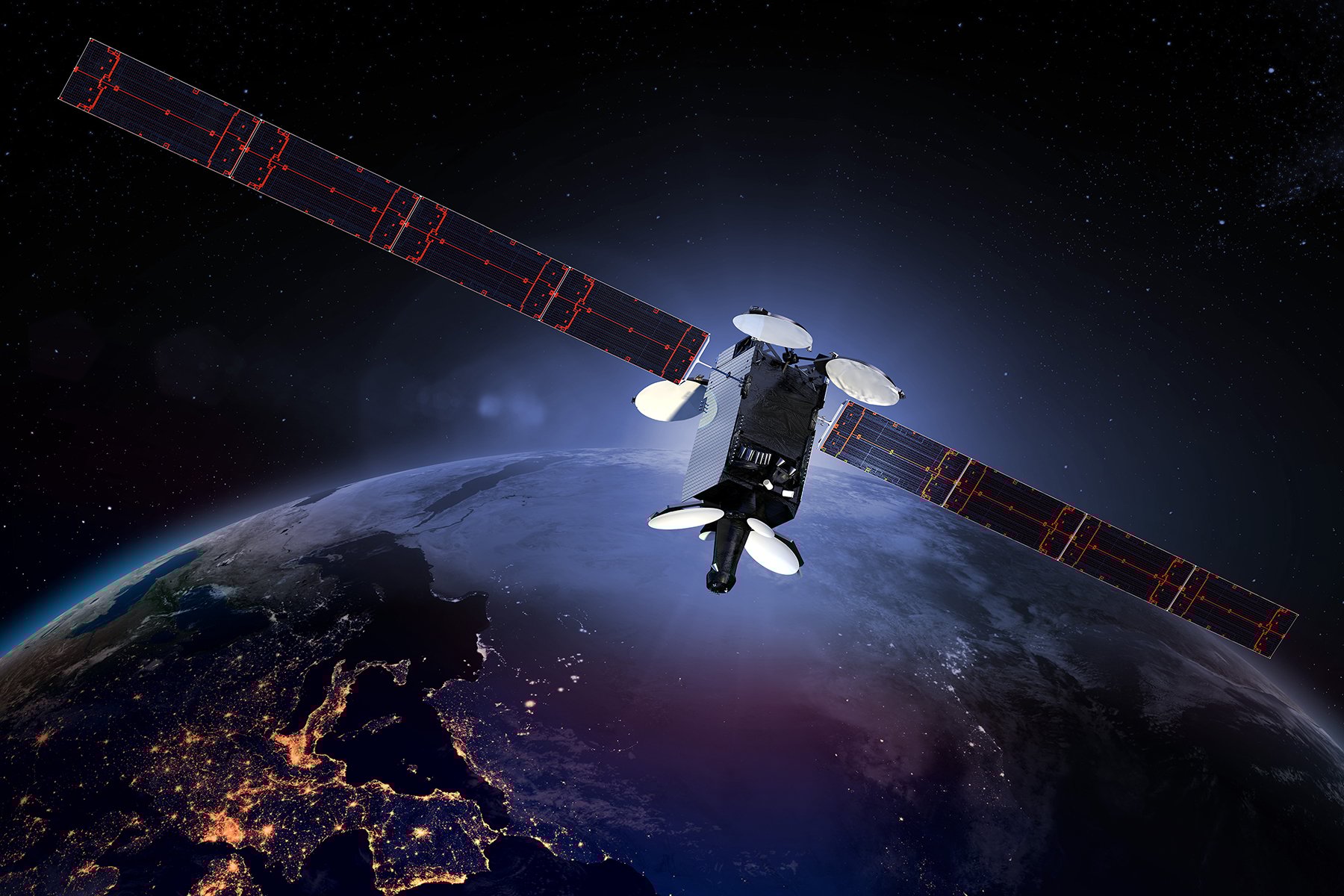 An Intelsat satellite.