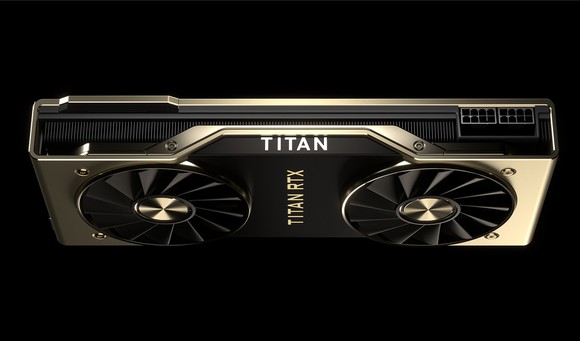 An NVIDIA Titan RTX card.