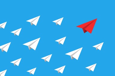 paper airplane follow up getty