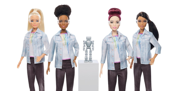 Barbie robotics engineer doll.