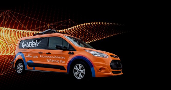 Udelv's autonomous van.