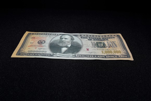 A fake $1,000,000 bill