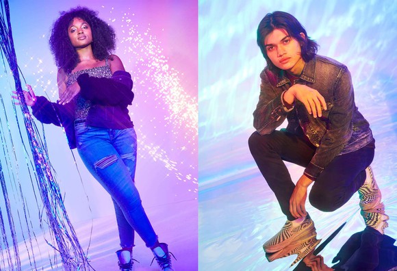 An American Eagle marketing campaign.