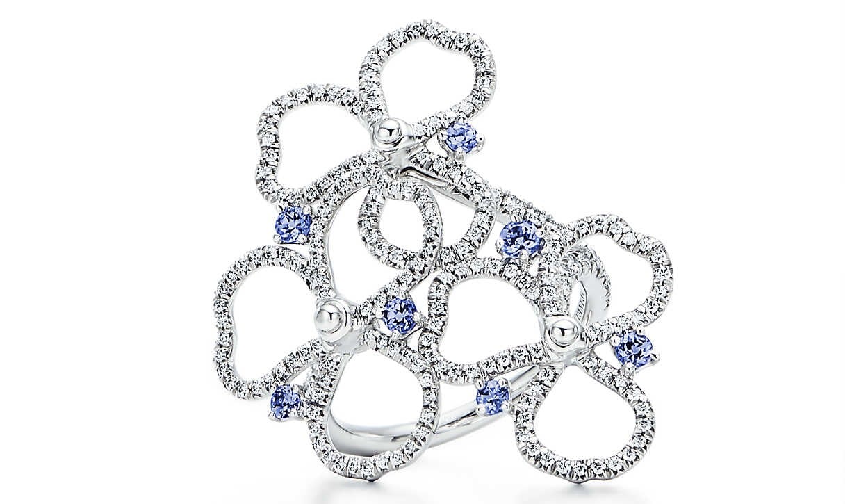 Tiffany's Paper Flowers diamond ring.