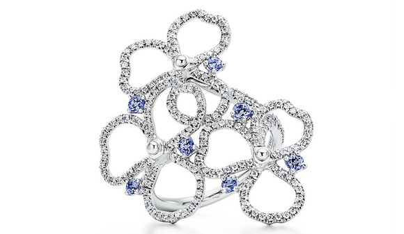Tiffany's Paper Flowers diamond ring.