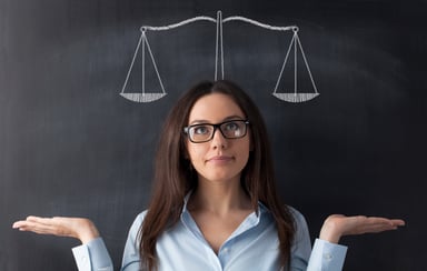 Woman making decision