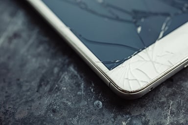 cracked smartphone