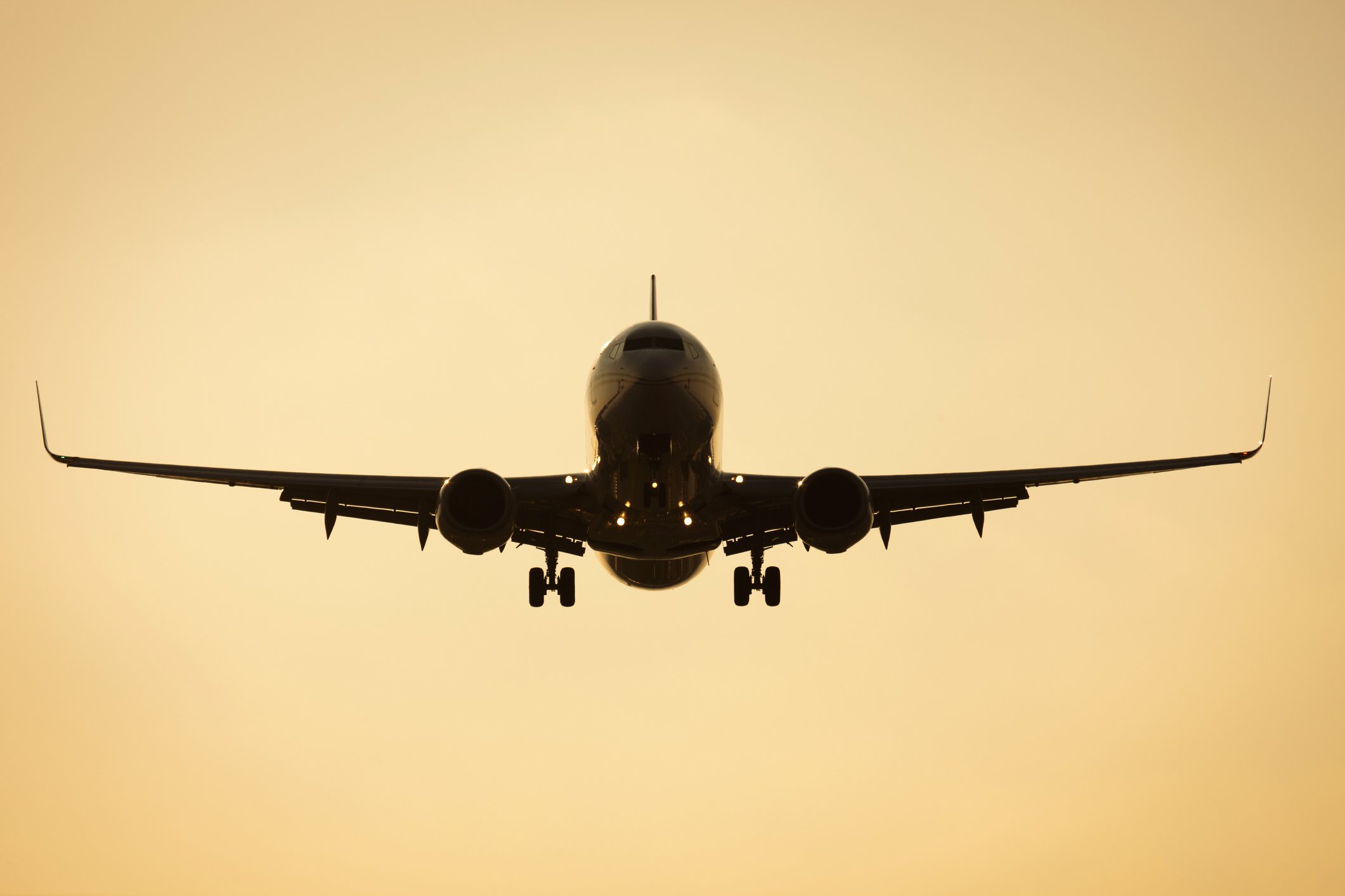 A Boeing 737 in flight.