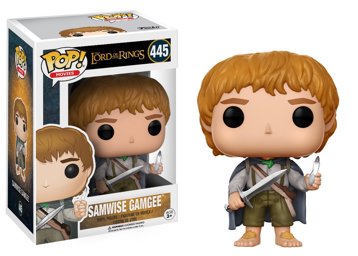 A Samwise Gamgee Funko Pop doll