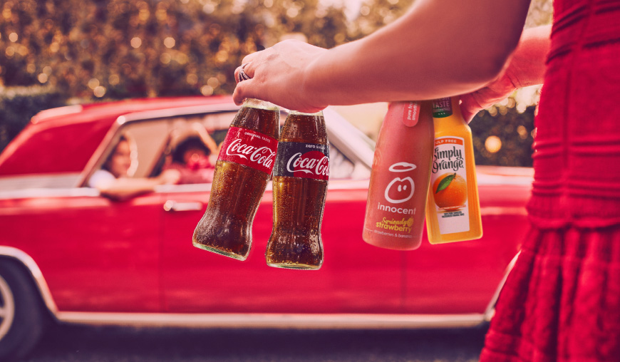Coca-Cola drinks.