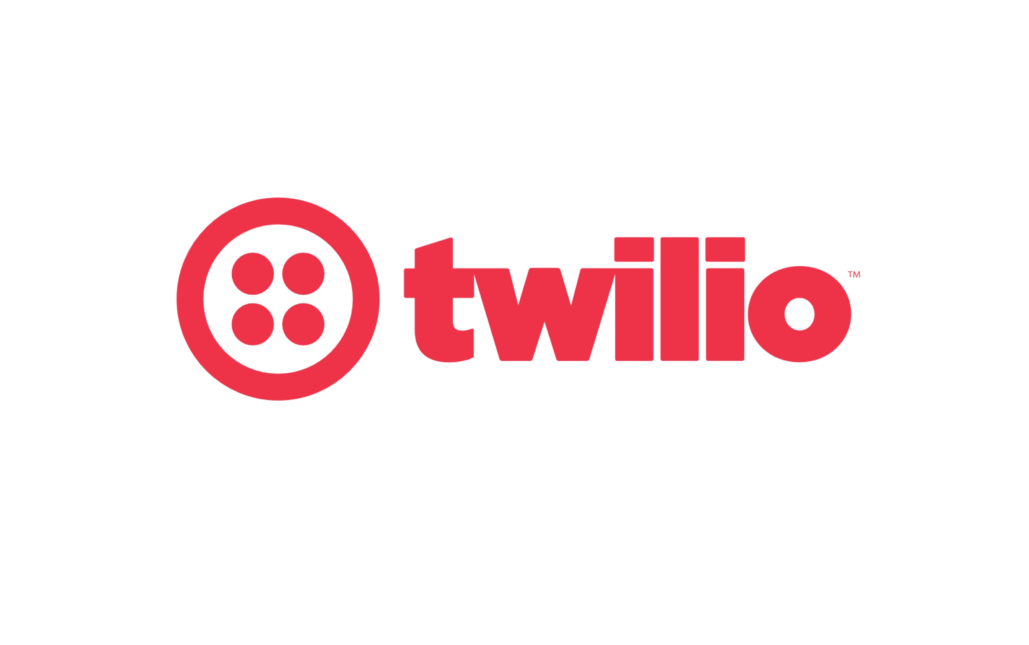 Twilio's corporate logo, red on white.