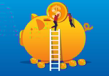 Bond Ladder Piggy Bank GettyImages-909432150