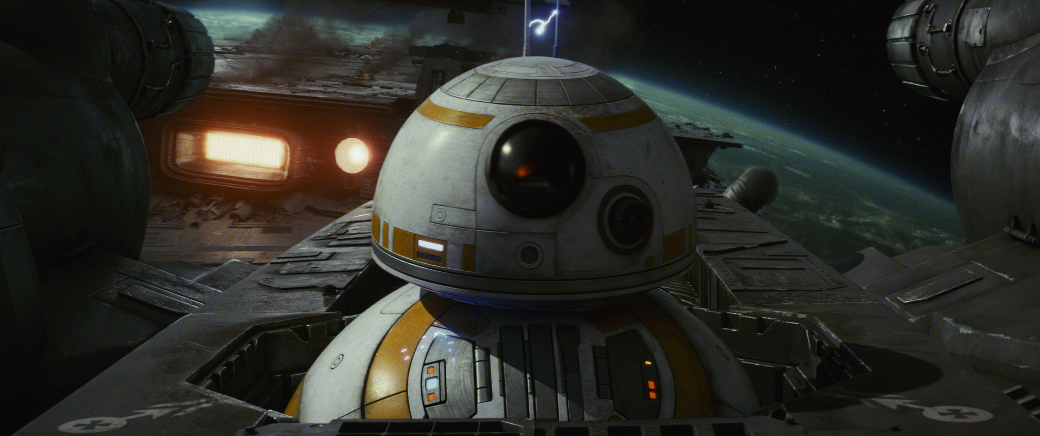 BB-8 in Star Wars Episode VIII.