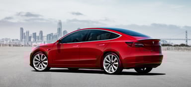 Model 3 Performance - Red Static Rear