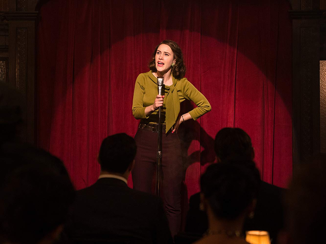 Rachel Brosnahan in The Marvelous Mrs. Maisel