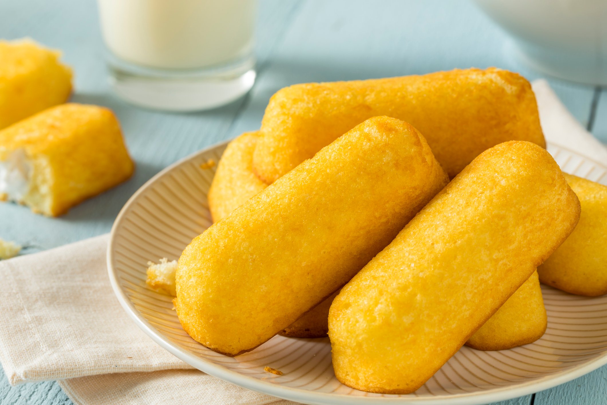 Plate full of Twinkies.