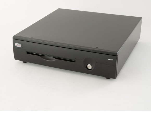 A Diebold Nixdorf cash drawer.