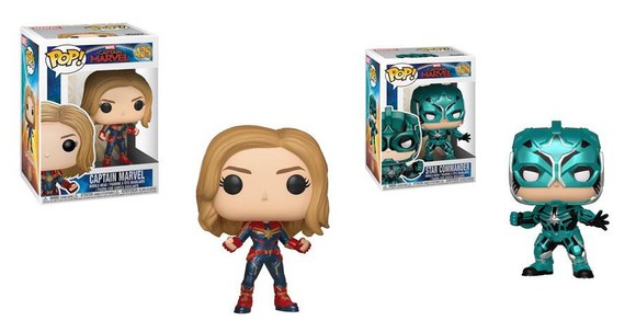 Funko's Captain Marvel Pop figures.