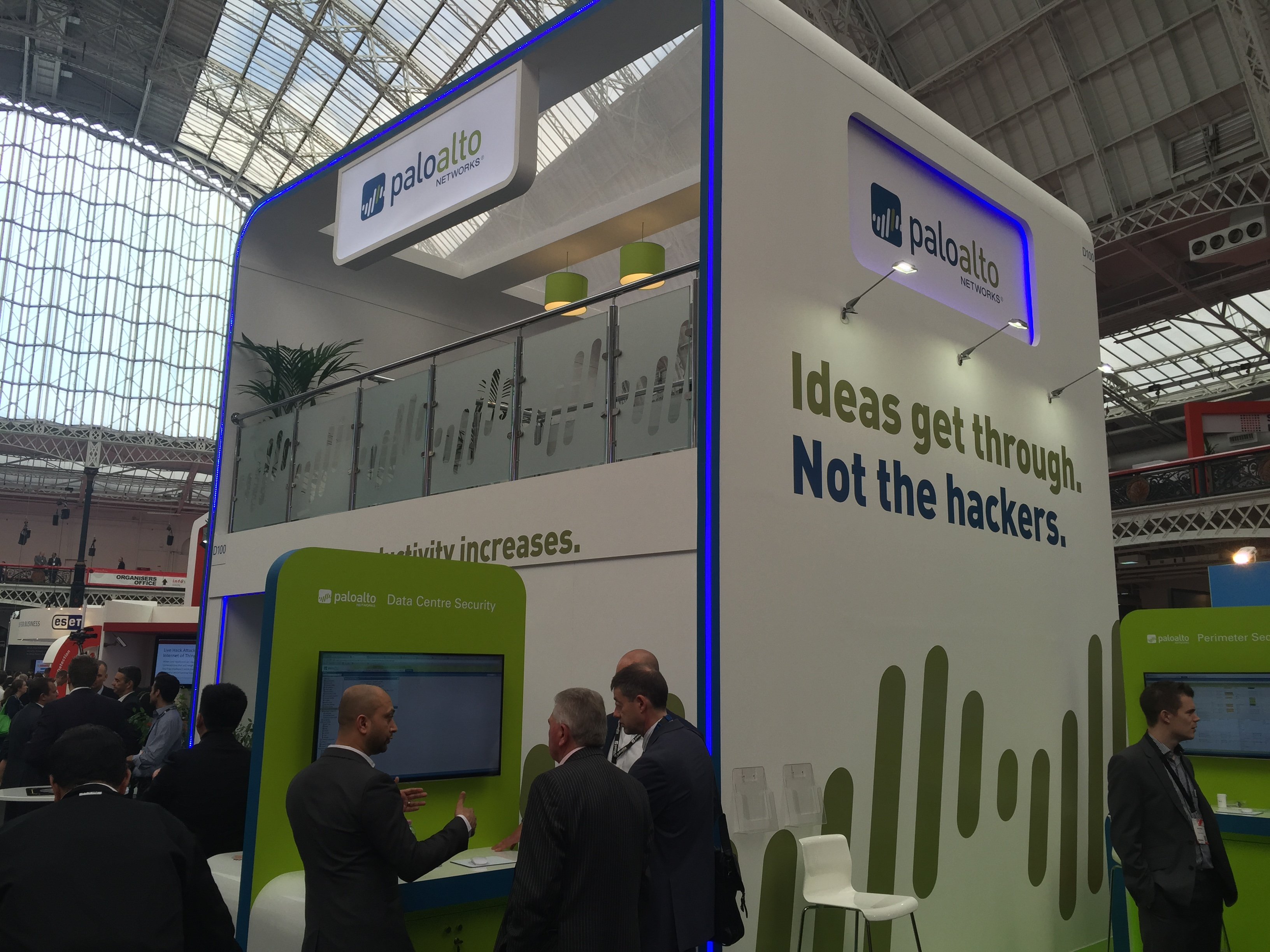 Palo Alto Networks booth at a trade show