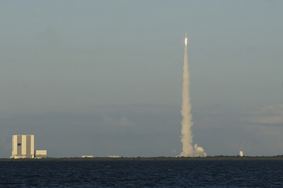 Atlas V rocket launch from Cape Canaveral.
