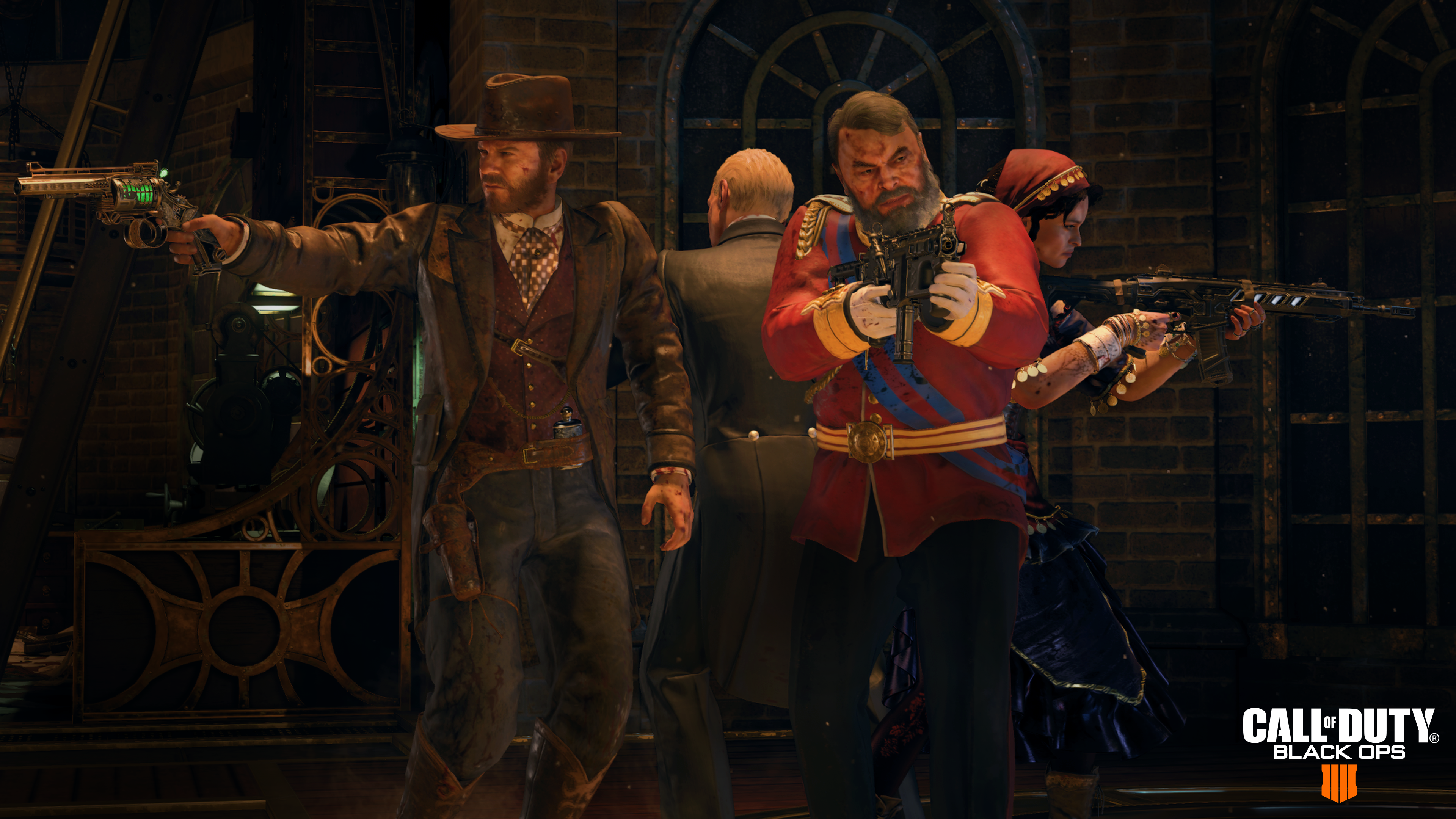 Characters from Black Ops 4's Zombies mode.