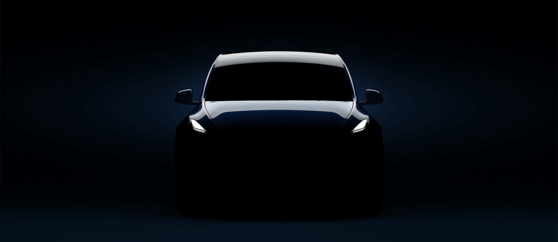 A teaser photo of Tesla's Model Y