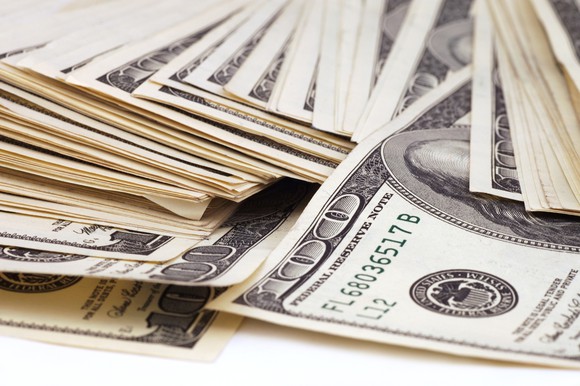 A stack of $100 bills