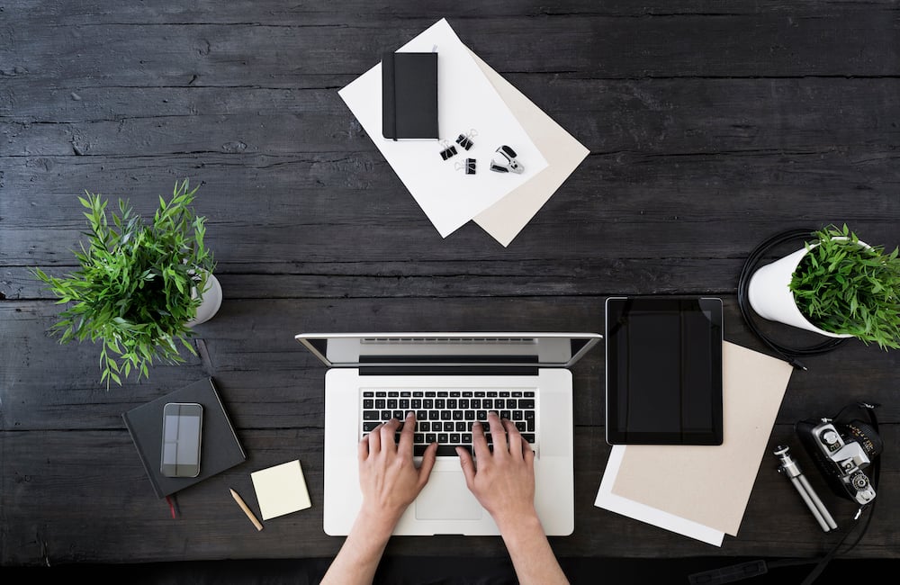 Person working at computer