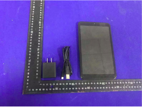 Front of Walmart tablet and accessories