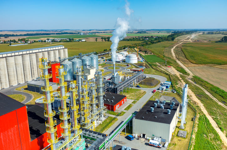An ethanol production facility.