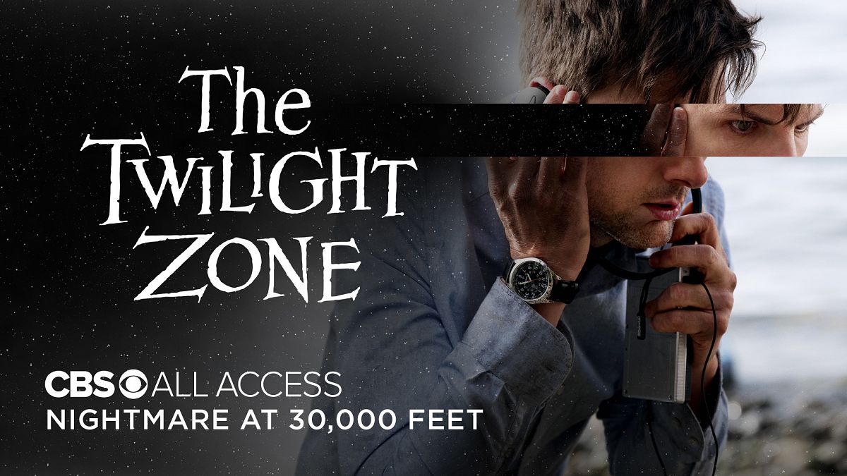 Adam Scott in the "Nightmare at 30,000 Feet" episode of "The Twilight Zone" on CBS All Access.