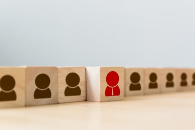 Human Resources Building Block Hiring Concept