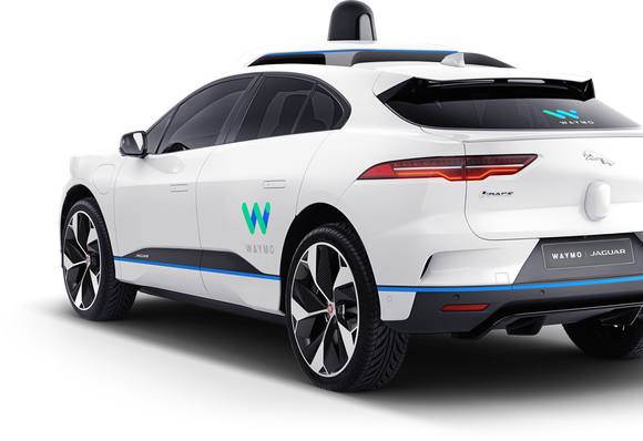 A Waymo/Jaguar vehicle
