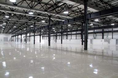 Industrial Lighting in Modern Factory