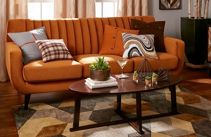 A furnished living room