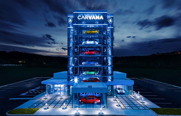 Carvana's Pittsburgh vending machine holding 27 vehicles.