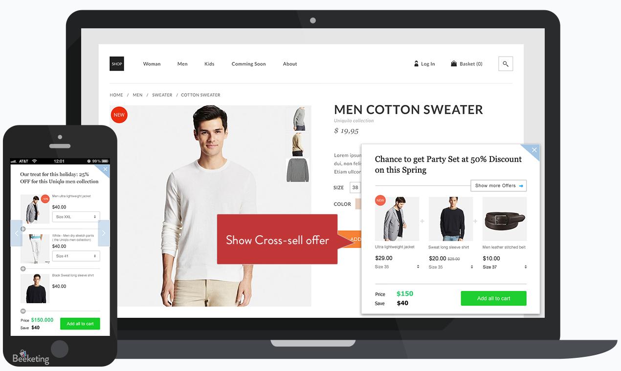 Shopify app running across different devices.