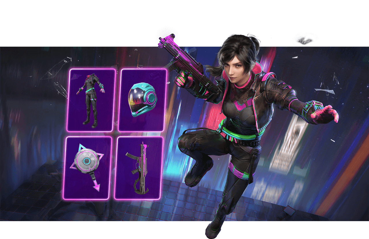 A character customization screen in PUBG Mobile.