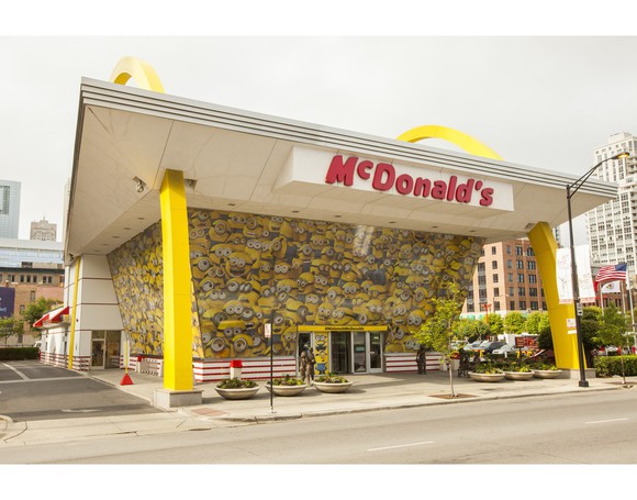 McDonald's with a Minions makeover promotion.