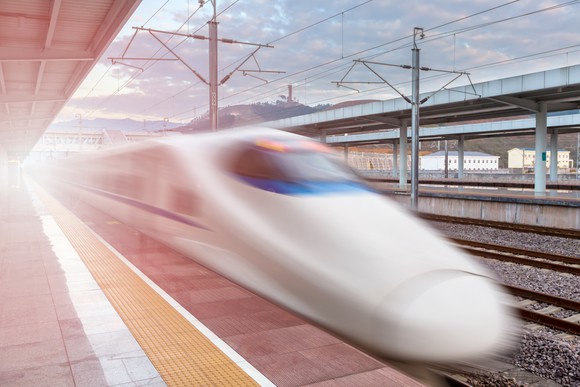 Image of a high speed train