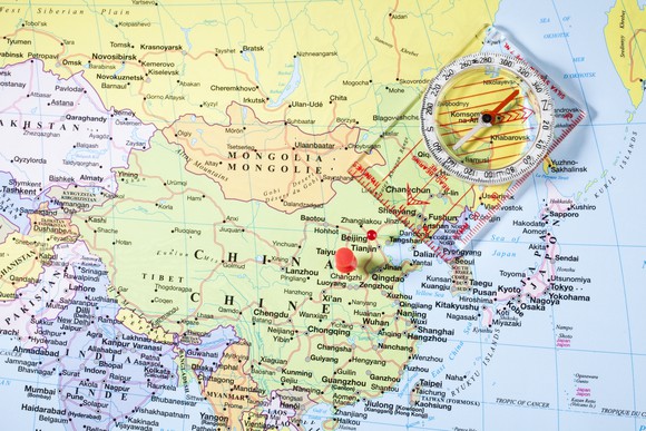 A map of China