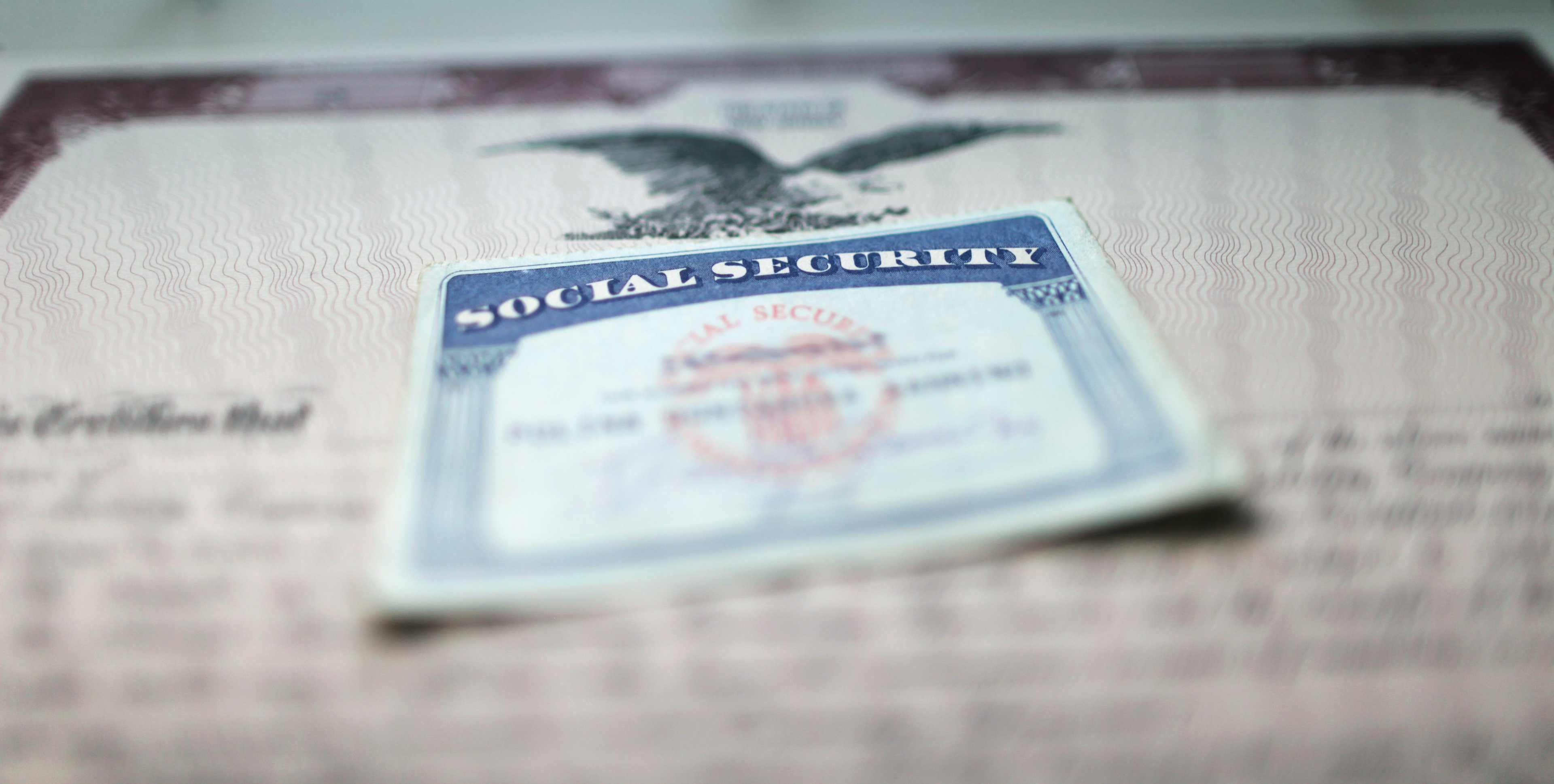 A Social Security card